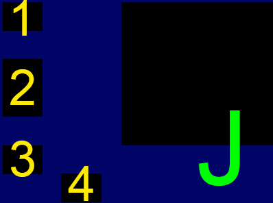 Image, map(blue color). Room J(J1~J4). Delivery Service