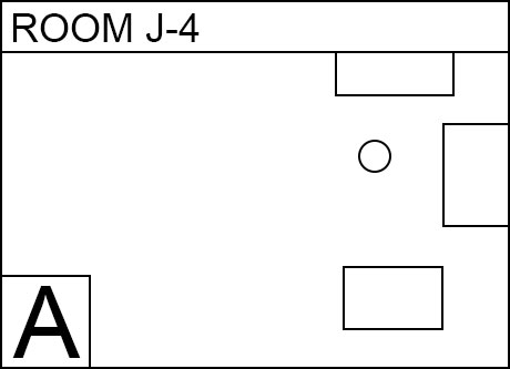 Image, map. Room J(J4). Delivery Service