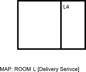 Image, map. Room K(K4). Delivery Service